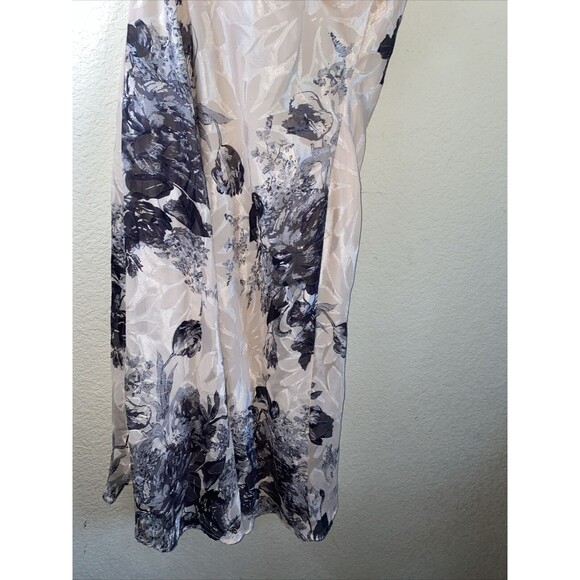 Lulus Floral fairy goth satin slip dress coquette dainty midi M whimsical - Picture 7 of 10